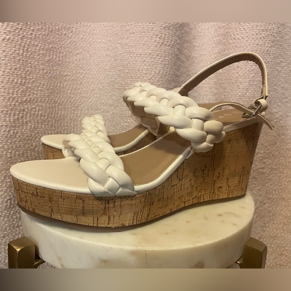 NEW Esprit Off-White Cork Wedges ( size 8.5 ) - Picture 14 of 14
